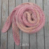 Farbe: lachs Zipfelschal handgestrickt