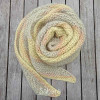 Farbe: Sahara Zipfelschal handgestrickt